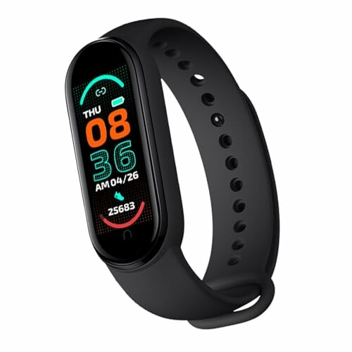 Zwarte smartwatch met fitness-tracker functie