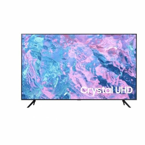 Moderne Crystal UHD televisie met kleurrijk scherm