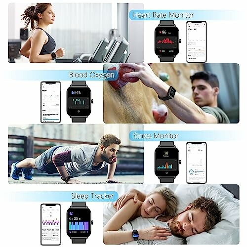 Mensen gebruiken een smartwatch voor hartslag, zuurstofgehalte, stress en slaapmonitoring.