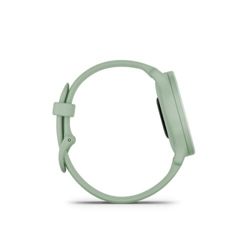 Groene smartwatch zijaanzicht