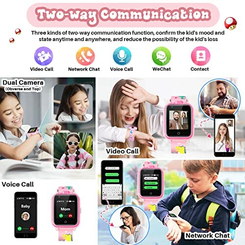 Kinderen gebruiken smartwatch voor communicatie