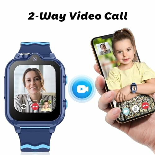 Tweeweg-videogesprek tussen smartwatch en smartphone