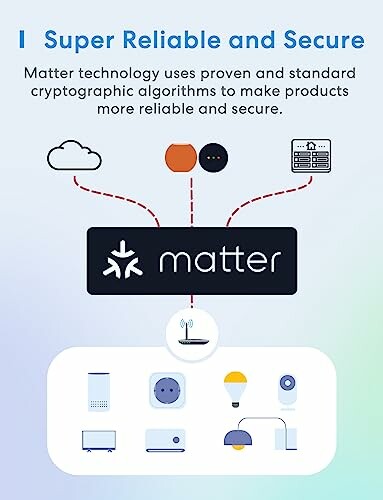 Diagram van Matter-technologie met beveiligingsfuncties