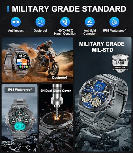 LIGE Militaire smartwatch