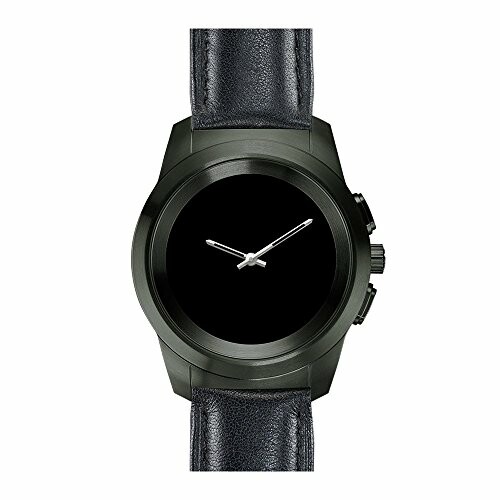 Minimalistisch zwart horloge met leren band