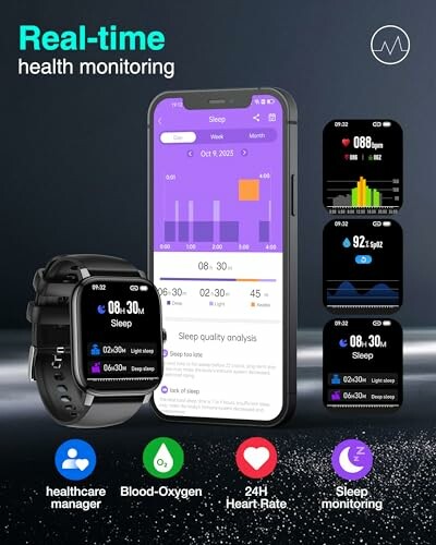 Smartwatches en smartphone met gezondheidsmonitoring