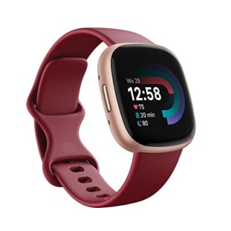 Rode smartwatch met fitness-tracker display