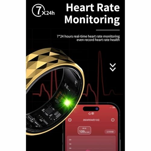 Slimme ring voor hartslagmonitoring