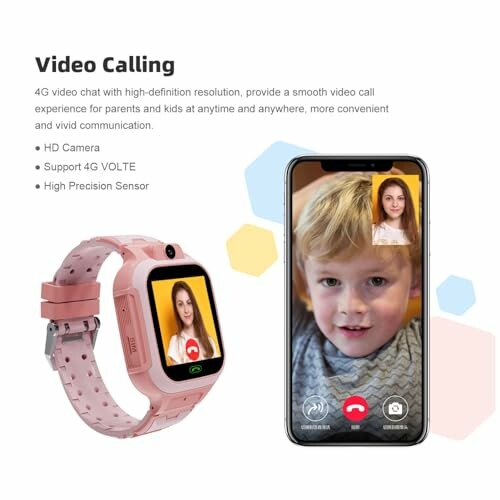 Kind voert videogesprek via smartwatch en smartphone