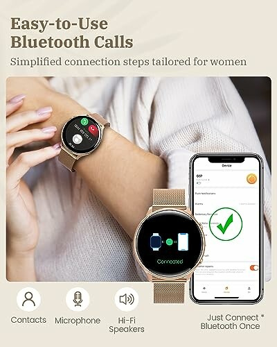 Smartwatch met Bluetooth-oproepen en smartphone-app