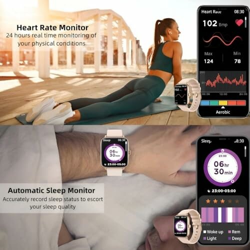 Smartwatch meet hartslag en slaapmonitoring