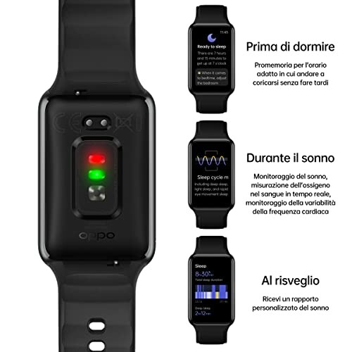 Smartwatch met slaaptrackingfuncties in verschillende schermen