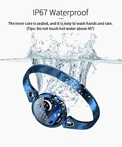 Waterdichte smartwatch ondergedompeld in water.